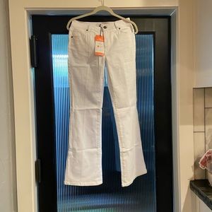 Cabi White Trouser Jeans